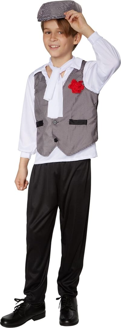 dressforfun - Jongenskostuum swinging charlston 128 (7-8y) - verkleedkleding kostuum halloween verkleden feestkleding carnavalskleding carnaval feestkledij partykleding - 301573