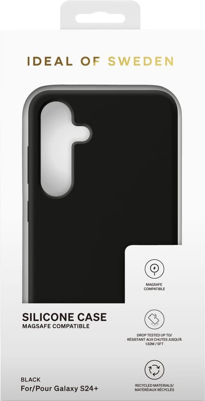 iDeal of Sweden Galaxy S24 Plus Backcover hoesje Silicone Case Magsafe - Zwart