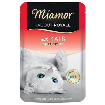 Voordeelpakket Miamor Ragout Royale 22 x 100 g Kattenvoer - Kalf in Gelei