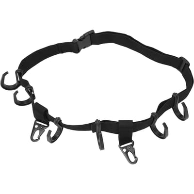 Treestand Riem Versnelling Polyester Plastic Metalen Clip-On Type Boomhut Multi Haak Hanger voor Buiten Avontuur Kamperen black