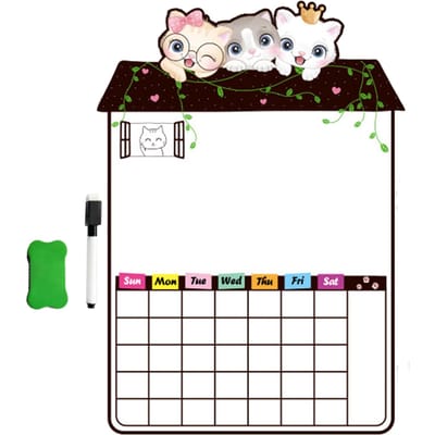 Koelkast Magnetisch Whiteboard Zacht Magnetisch PVC Sterke Adsorptie Schattige Vorm Koelkast Notitiebord