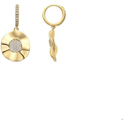 Luxenter Oorbellen met Glimmende Zirkonia 18k goud afwerking - Delim