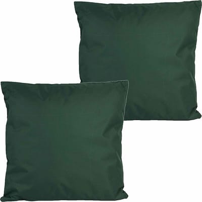 Anna's collection buitenkussens - 2x - donkergroen - 60 x 60 cm - binnen/buiten