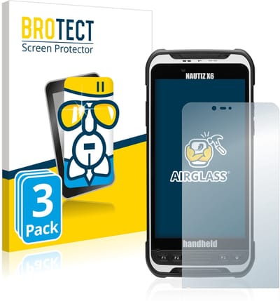 Screenprotector 3 Stuks voor Handheld Nautiz X6 Beschermglas transparant