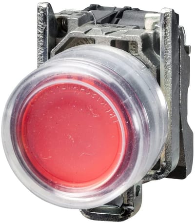 Drukknop Schakelaar - Drukknop Bediening - Machine Bediening - Waterdicht IP69K - 22 mm - Rood