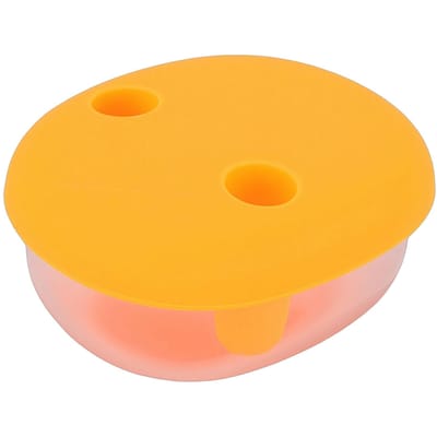 2-in-1 Snackcontainer zonder Knoeiwerk met Vingertophoesjes   Lekvrij Draagbare Herbruikbare Snackbox voor Reizen