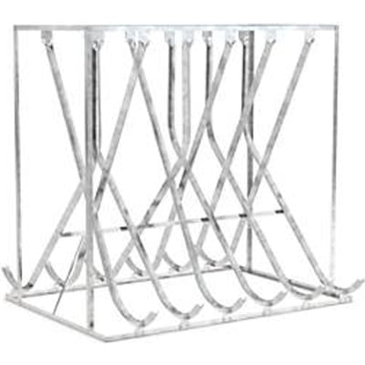 Hoge fietsenparking WSM, 2-zijdig, voor banden tot B 60 mm, B 2100 x D 1875 x H 2010 mm, staal gegalvaniseerd, 12 ophangplekken