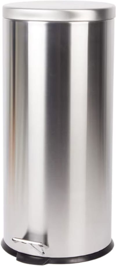 Pedaalemmer 30 liter Grijs - Prullenbak - Afvalemmer - 32 x 46 x 77 cm