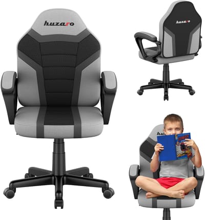 Huzaro Ranger 1.0 Gaming Stoel voor Kinderen - Bureaustoel Kind - Grijs