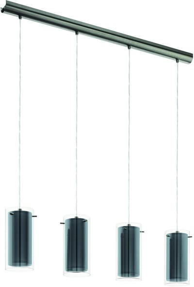 EGLO Pinto Textil Hanglamp - E27 - 94,5 cm - Grijs