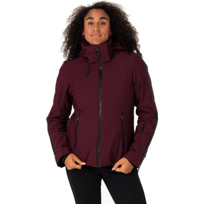 Falcon Linn Ski Jacket - Wintersportjas Voor Dames - Bordeaux Rood - XL