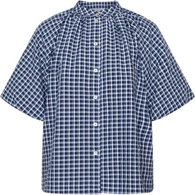 SISTERS POINT ELICE-SS3 - Dames top - Black check - Maat M