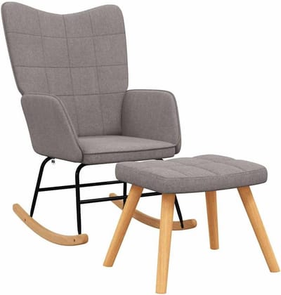 Relaxfauteuil met voetsteun - stoffen tuin hangmat