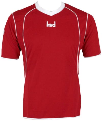 KWD Sportshirt Victoria km, mt M, rood/wit