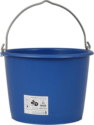 Bouwemmer - Klus emmer - Bouwplaats gebruik - TÜV GS getest - 12 liter - Blauw