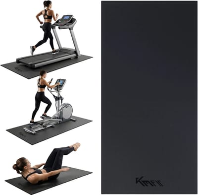 KM-Fit Vloerbeschermingsmat fitness antislip geluidsdempend PVC 120x60 cm vloer