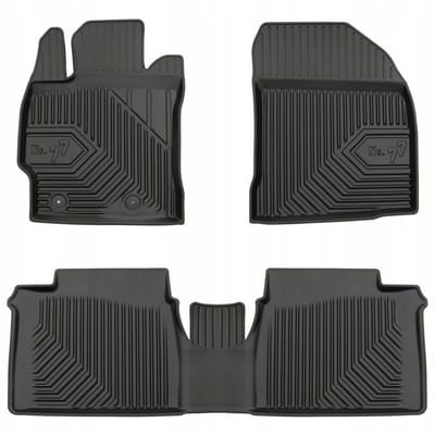 FROGUM No. 77 Rubberen Automatten - Geschikt voor TOYOTA COROLLA XI (2013-2019) - 3-delige set - TPE - Zwart