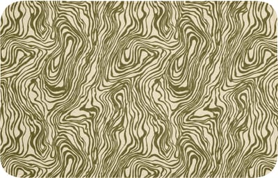 Badmat 80x50 cm - Antislip - Abstract - Marmer - Groen - Badmatten voor badkamer - Badkamermat - Douchemat - Badkamer mat