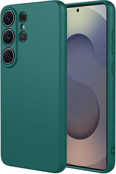 MobyDefend Hoesje - Geschikt voor Samsung Galaxy S26 Ultra - Matte Siliconen Backcover - Groen