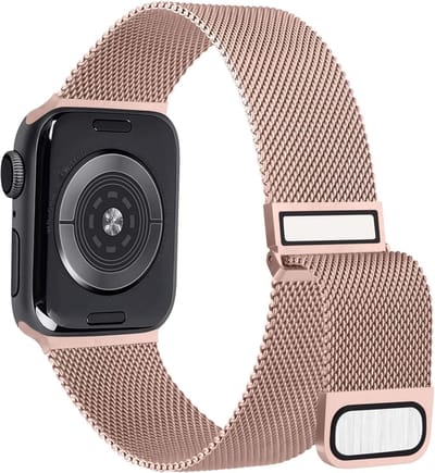 Stijlvolle roestvrijstalen armband voor Apple Watch 38 mm tot 45 mm, geschikt voor iWatch 1 t/m 6, heren en dames
