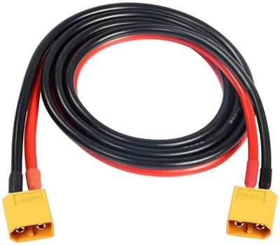 Dailygoody - Verlengkabel - 12AWG - Geschikt voor RC Batterijen - 0.5M - Zonnepanelen - Hoogwaardige verbinding - Duurzaam