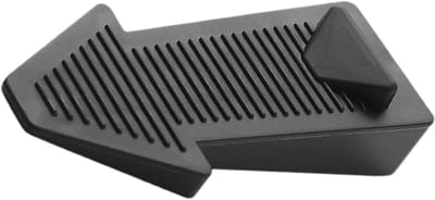 Deurstopper Wig - Deurhouder Rubber - Deuren Open Houden - Antislip Bodemontwerp - 9.5 x 4.2 x 4.2 cm - Zwart
