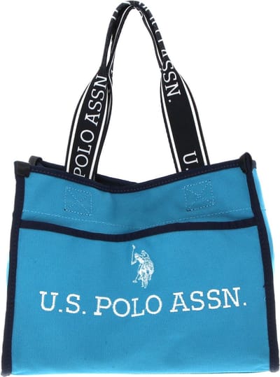 U.S. POLO ASSN. Schoudertas Handtas Halifax Shopping Bag Turquoise