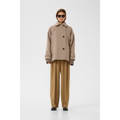 INWEAR Thoraiw Minona Coat Jassen Dames - Winterjas - Zand - Maat 40