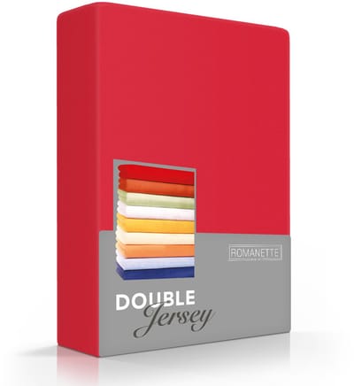 Luxe Dubbel Jersey Hoeslaken - Rood