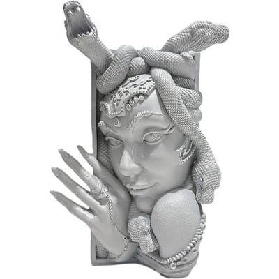 Hars Medusa Hoofd Boekensteun Decoratieve Boekensteunen Unieke Slang Vrouwen Gezicht Boekensteunen Zware Boekenstopper Voor Thuis Kantoor Bureau gray