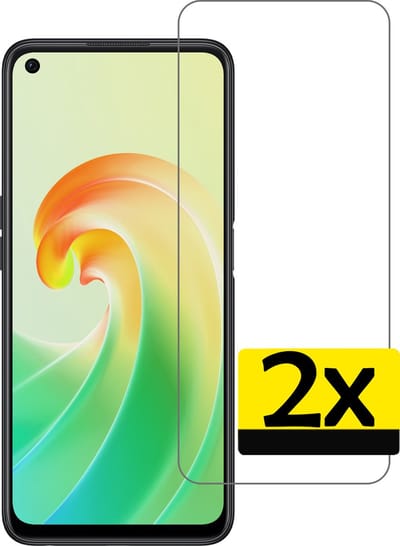 Screenprotector - Geschikt voor OPPO A76 - 2 Stuks - Extra Sterk - Beschermglas - Gehard Glas - Tempered Glass - Screen Protector