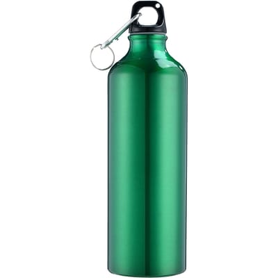 750 ml waterflessen met karabijnhaak Draagbare aluminium waterfles Herbruikbare lekvrije waterkan voor