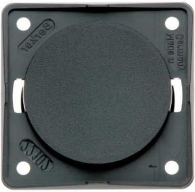 Afdekplaat - Blindsluiting - Wandmontage - Schroef terminal - 3600 watt - Antraciet