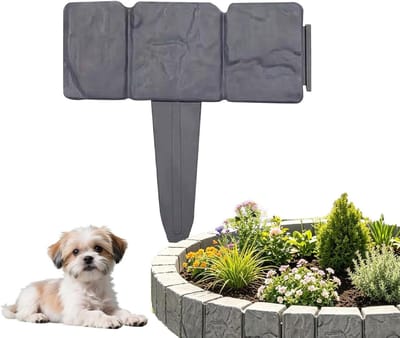 Imitatie Randafwerking - Nep Steen Borderrand - Tuin Afscheiden - Eenvoudige Grondinbrenging - 26 x 24 cm - Steenlook
