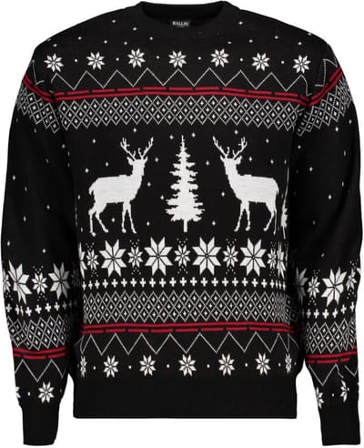 Ballin Trui Crhistmas Sweater 8001 Black Mannen Maat - S