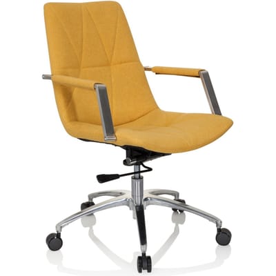 hjh OFFICE Saranto II - Thuisgebruik bureaustoel - Mosterd - Stof