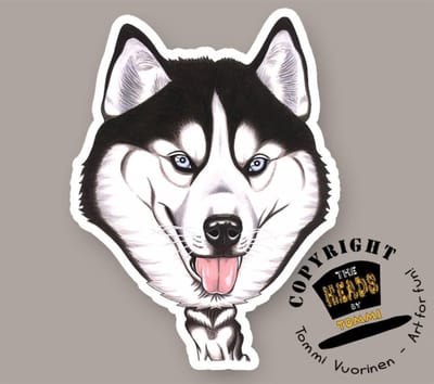 Magneet Hond Siberische Husky