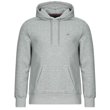 Gant Trui Shield Hoodie Subtle Logo Grijs Melange / male