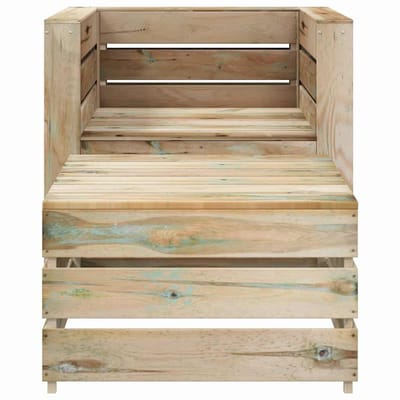 vidaXL - 2-delige - Loungeset - pallet - geïmpregneerd - grenenhout