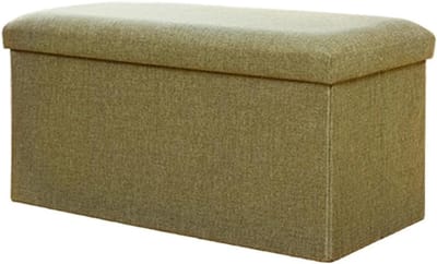Opbergkruk - Zitbankje - Entree Organisatie - Opvouwbaar Design - 40x25x25 cm - Olijfgroen