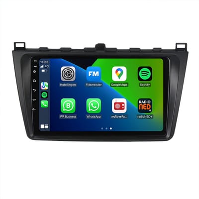CarPlay autoradio geschikt voor Mazda 6 | 2008 t/m 2012 | Android 13 | Draadloos Apple CarPlay & Android Auto | 2008 2009 2010 2011 2012 | Bluetooth & Wifi