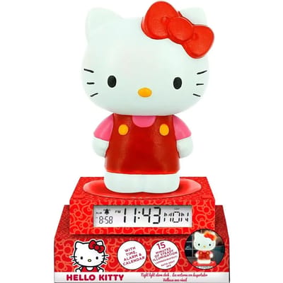 Hello Kitty 3D-lamp met wekker & datum – 15 × 15 × 25 cm – licentie Kids Licensing