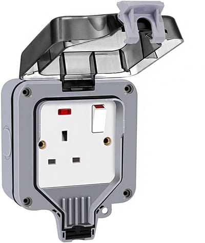 Dailygoody - Waterdichte Buitenstopcontact Ip66 - 1 Gang Switched