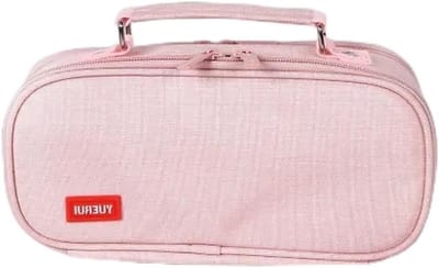 Stijlvolle Pennenhouder voor Meisjes en Volwassenen, Ruime Capaciteit voor School en Kantoor, Roze Kleur