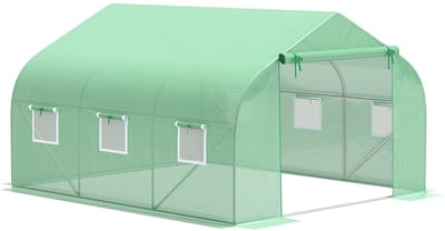 Outsunny Tunnelkas - PE - 350x300x200cm - Groen