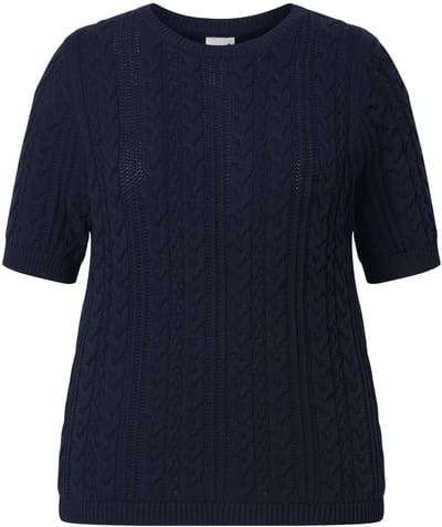 Ulla Popken - Dames - Pullovers - Marine - Maat 54+