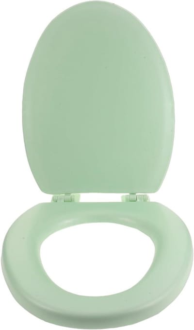 Toiletbril Deksel - Zachte Sluiting - Badkamer Comfort - Spatwaterdicht Schuim - 43 x 35 cm - Lichtgroen