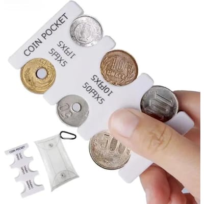 Portemonnee Portefeuilles PVC Draagbaar Reizen Multi-positie Muntzakje Clip Geldzak Japanse Stijl Draagbaar Muntvak wit