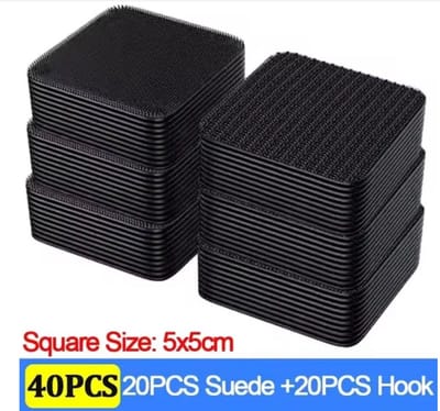 40 Stuks Tapijt Fixatie Stickers – Dubbelzijdige Hoge Hechting Plakstrips voor Auto en Thuis – Antislip Matten, Vloer Grip Tapes en Vloerkleed Bevestiging – Ideaal voor Voetmatten en Tapijt Fixatie