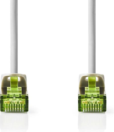 Nedis CAT7 Netwerkkabel - S/FTP - RJ45 Male - RJ45 Male - 10.0 m - Snagless - Rond - LSZH - Grijs - Label